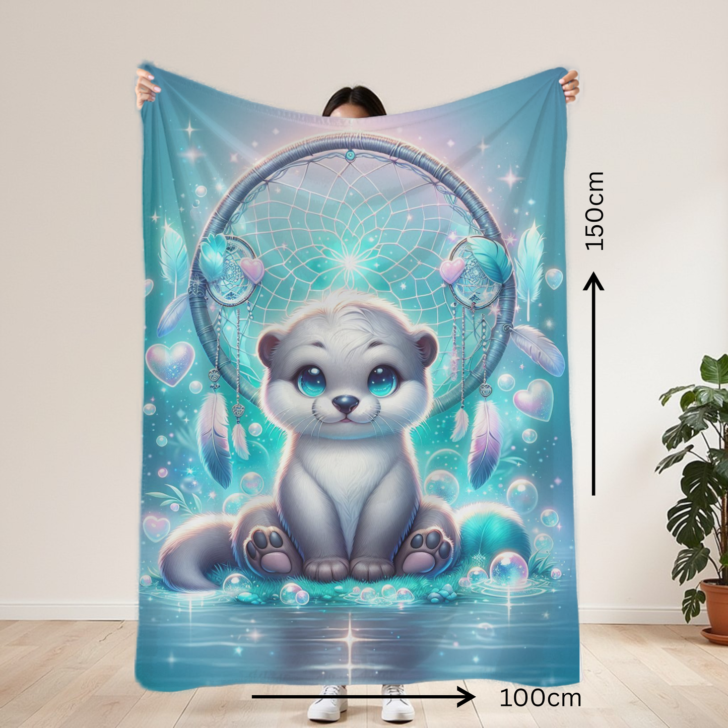 Otter Mystical Lightweight Blanket 100cm x 150cm