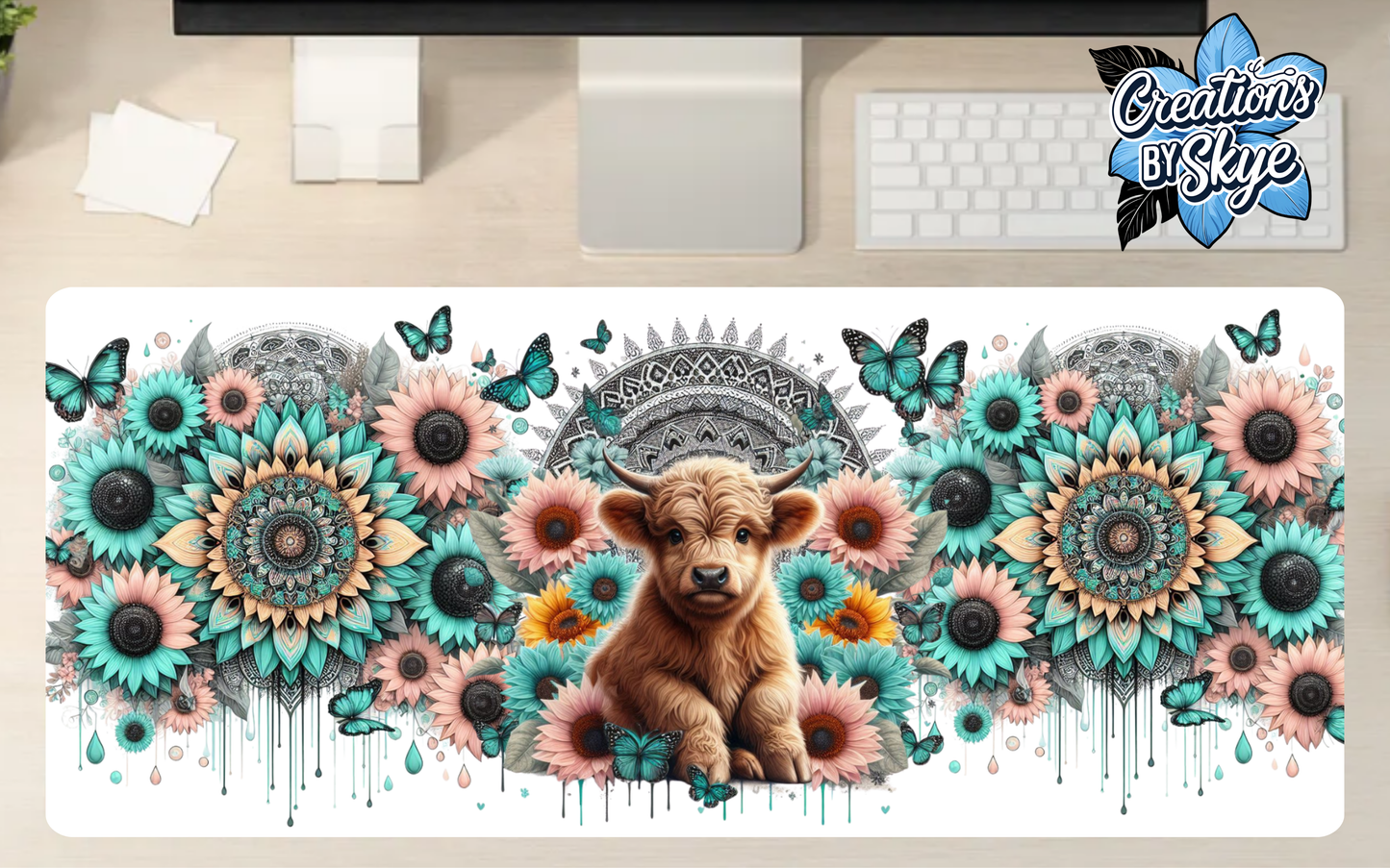 Highland Cow Desk Mat