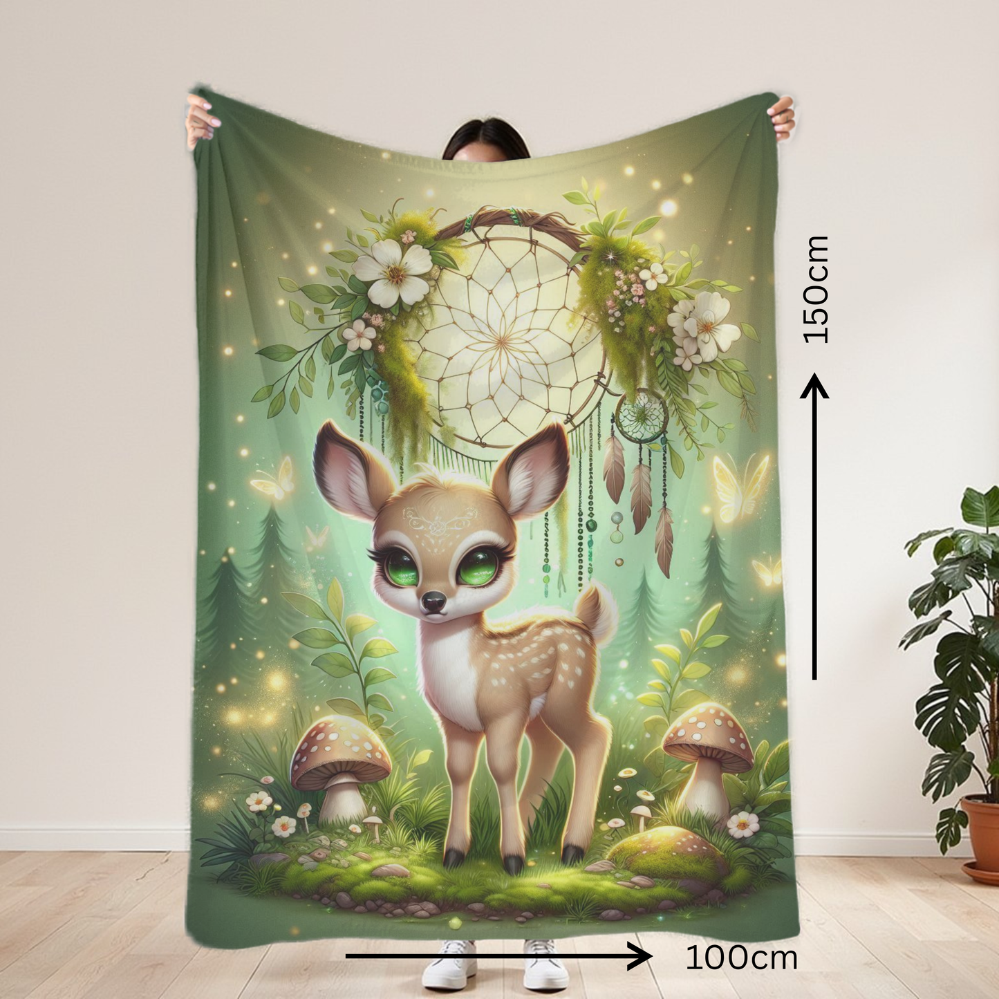 Bambi Mystical Lightweight Blanket 100cm x 150cm