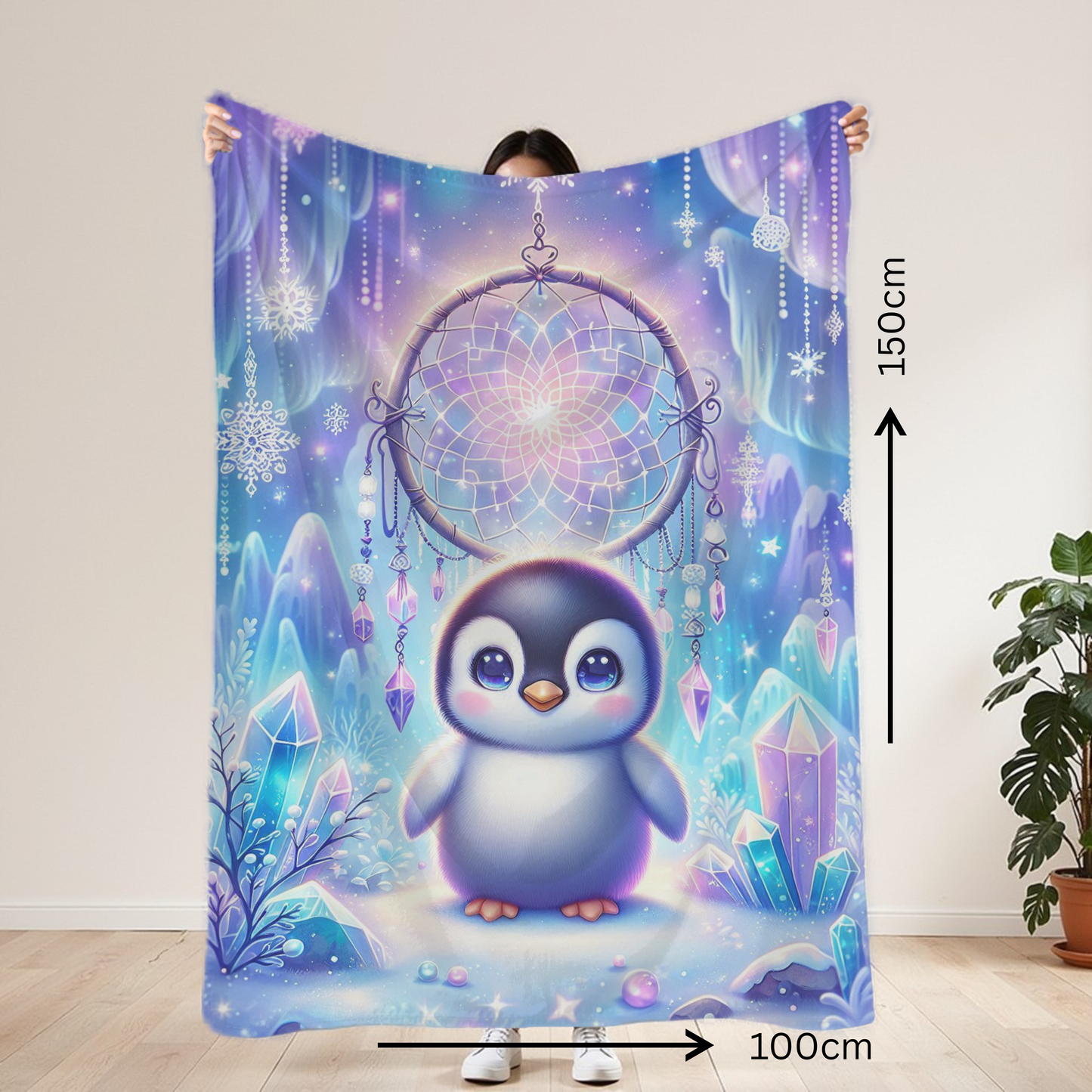 Penguin Mystical Lightweight Blanket 100cm x 150cm