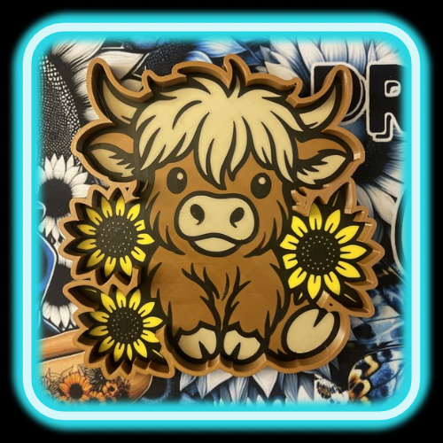 Highland Cow Trinket Tray