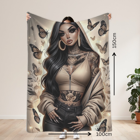 Beige Baddie Lightweight Blanket 100cm x 150cm